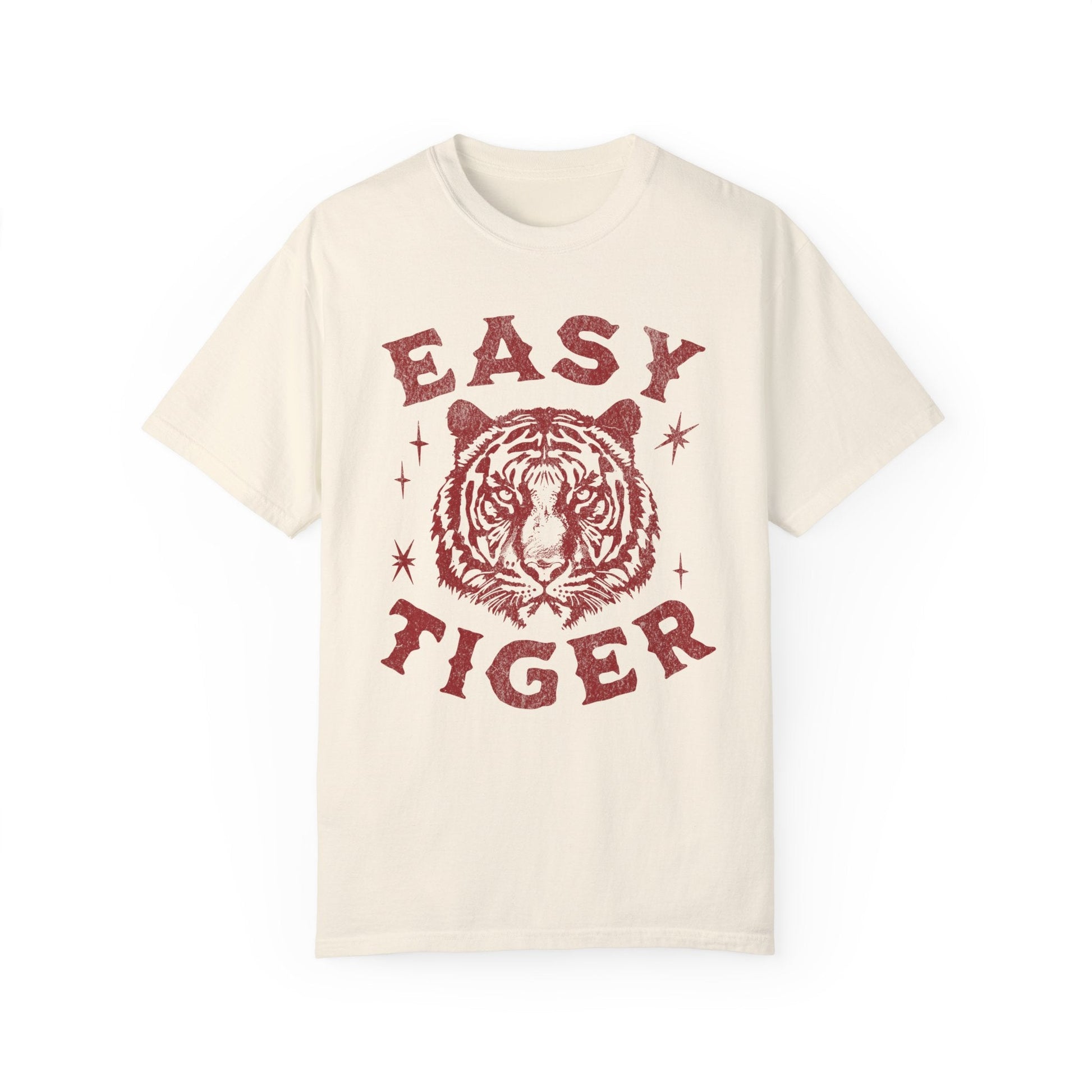 Easy Tiger Unisex Garment - Dyed T - shirt - Chic On The Edge - S - T - Shirt