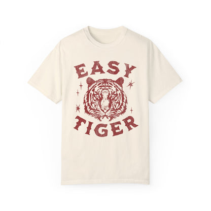 Easy Tiger Unisex Garment - Dyed T - shirt - Chic On The Edge - S - T - Shirt