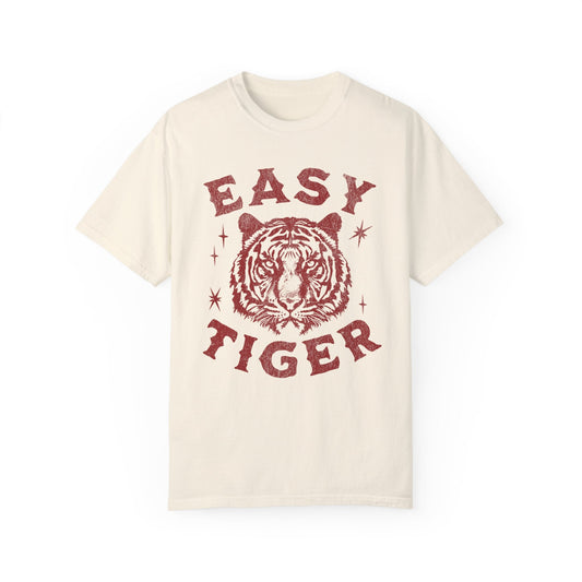 Easy Tiger Unisex Garment - Dyed T - shirt - Chic On The Edge - S - T - Shirt