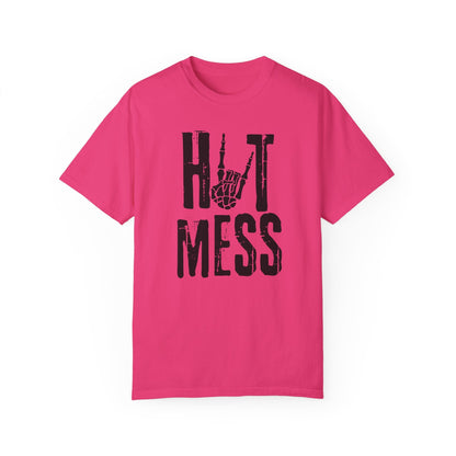 Hot Bones Unisex Garment - Dyed T - shirt - Chic On The Edge - S - T - Shirt