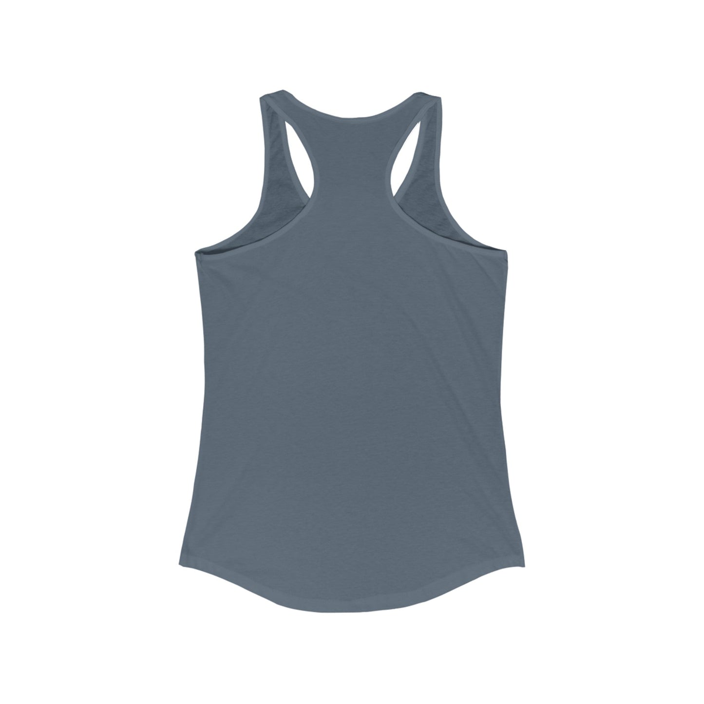 How About No Racerback Tank - Chic On The Edge - Solid Indigo - Tank Top