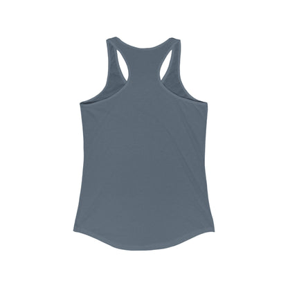 How About No Racerback Tank - Chic On The Edge - Solid Indigo - Tank Top