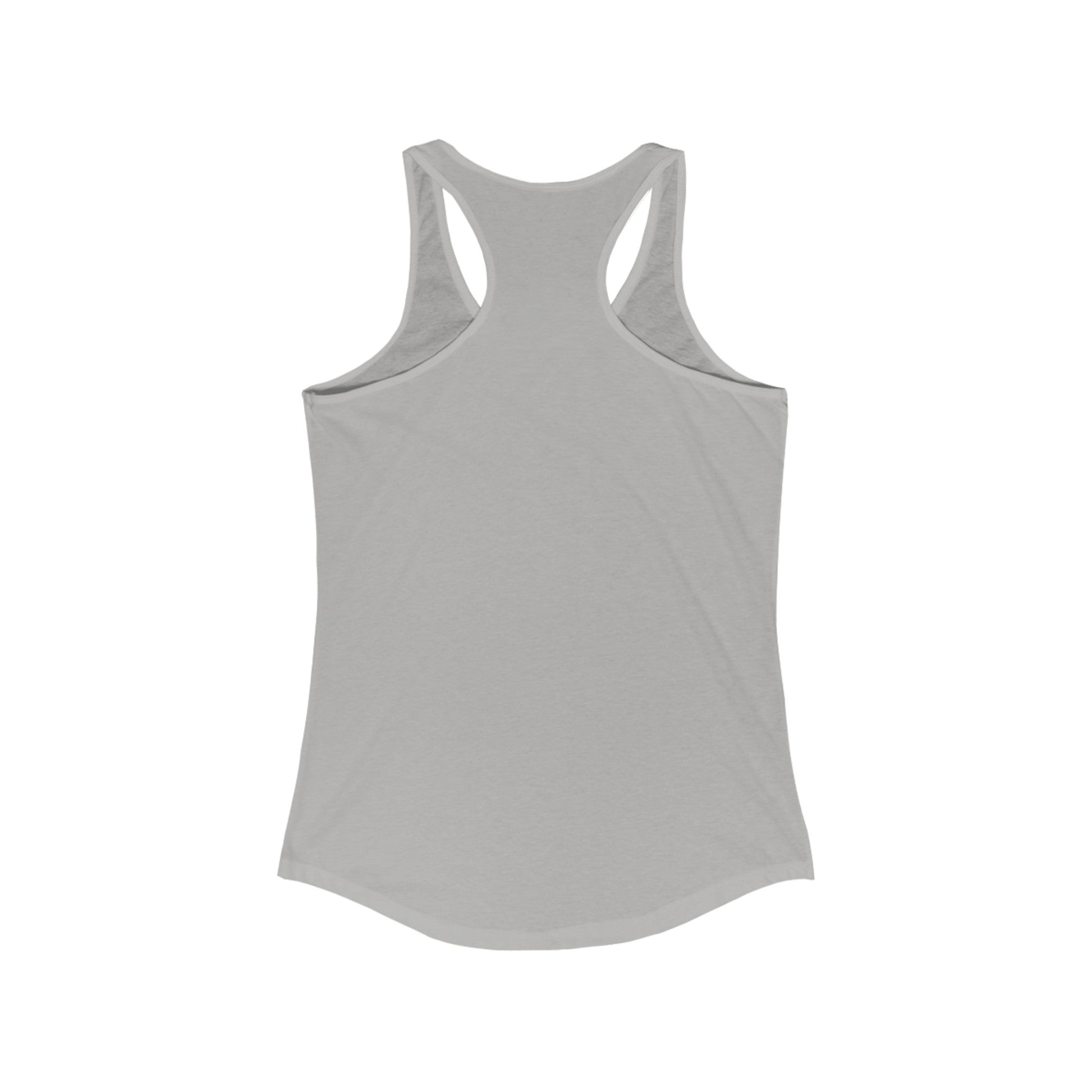 How About No Racerback Tank - Chic On The Edge - Heather Grey - Tank Top