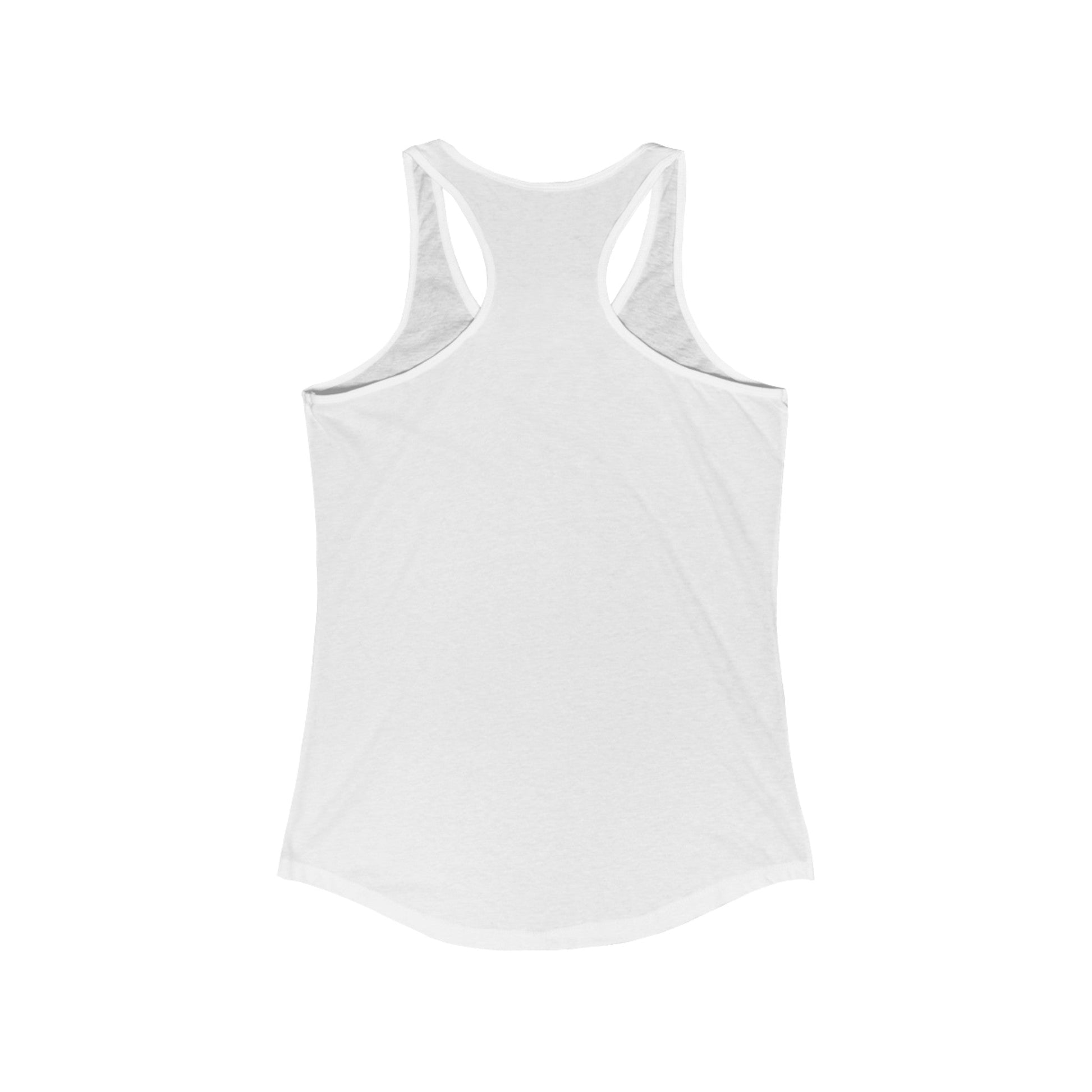 How About No Racerback Tank - Chic On The Edge - Solid White - Tank Top