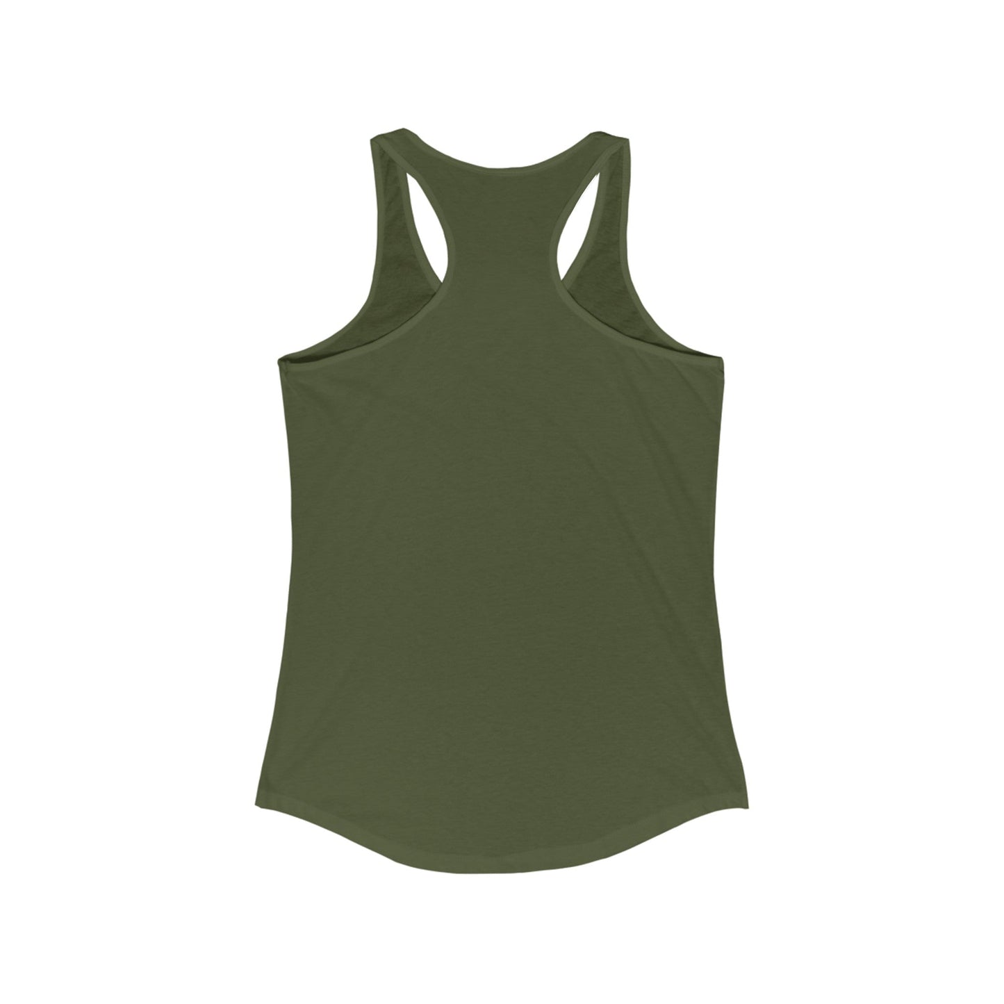 Howdy Racerback Tank - Chic On The Edge - Solid Military Green - Tank Top