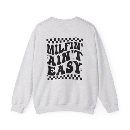 Milfin' Ain't Easy Crewneck Sweatshirt - Chic On The Edge - S - Sweatshirts