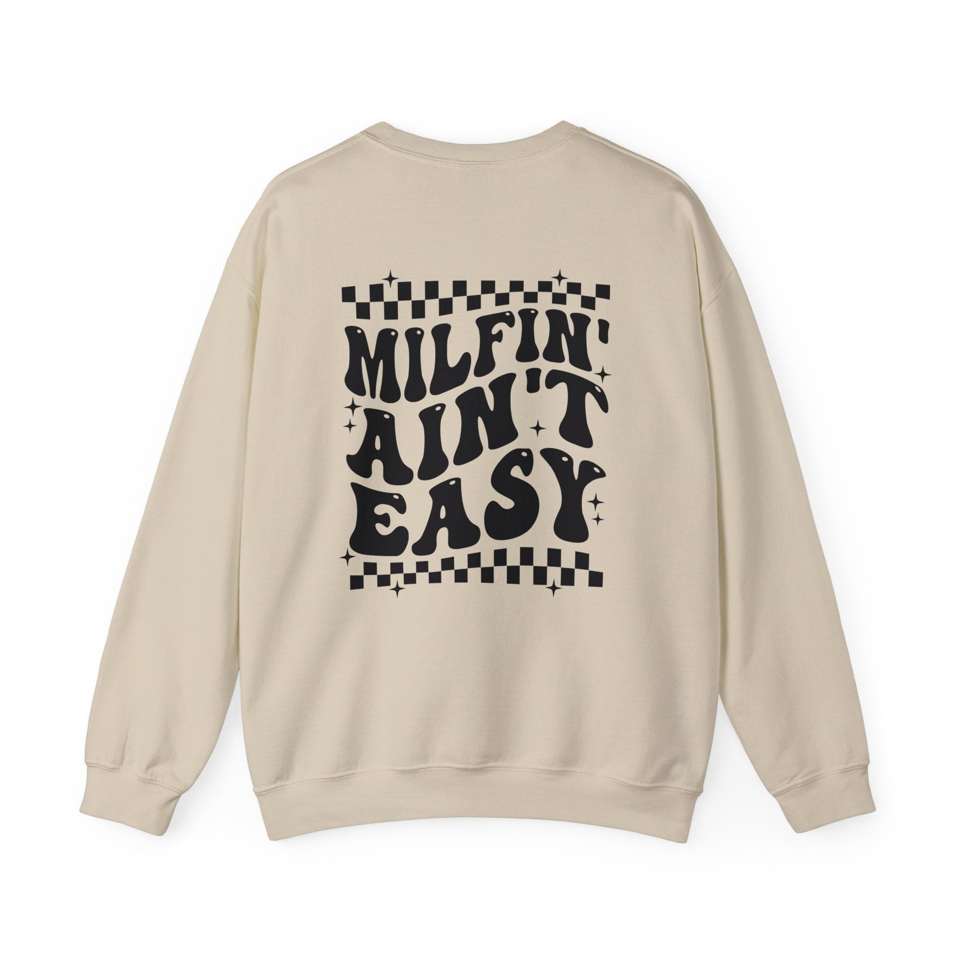 Milfin' Ain't Easy Crewneck Sweatshirt - Chic On The Edge - S - Sweatshirts