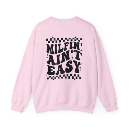 Milfin' Ain't Easy Crewneck Sweatshirt - Chic On The Edge - S - Sweatshirts