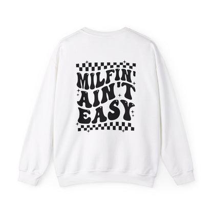 Milfin' Ain't Easy Crewneck Sweatshirt - Chic On The Edge - S - Sweatshirts