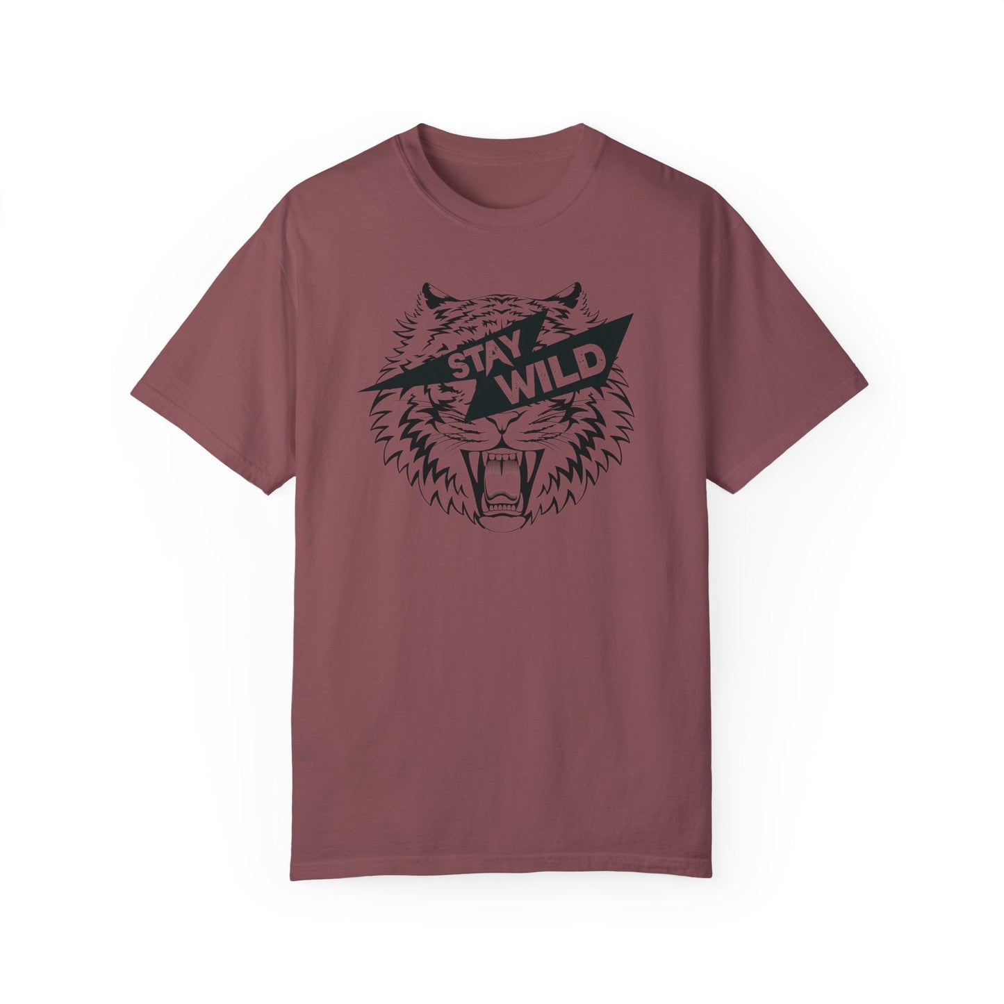 Stay Wild Unisex Garment - Dyed T - shirt - Chic On The Edge - S - T - Shirt